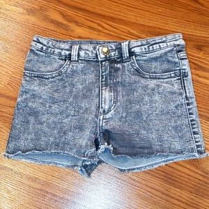 H&M Gray Washed-Out Shorts (Size 9-10Y)
